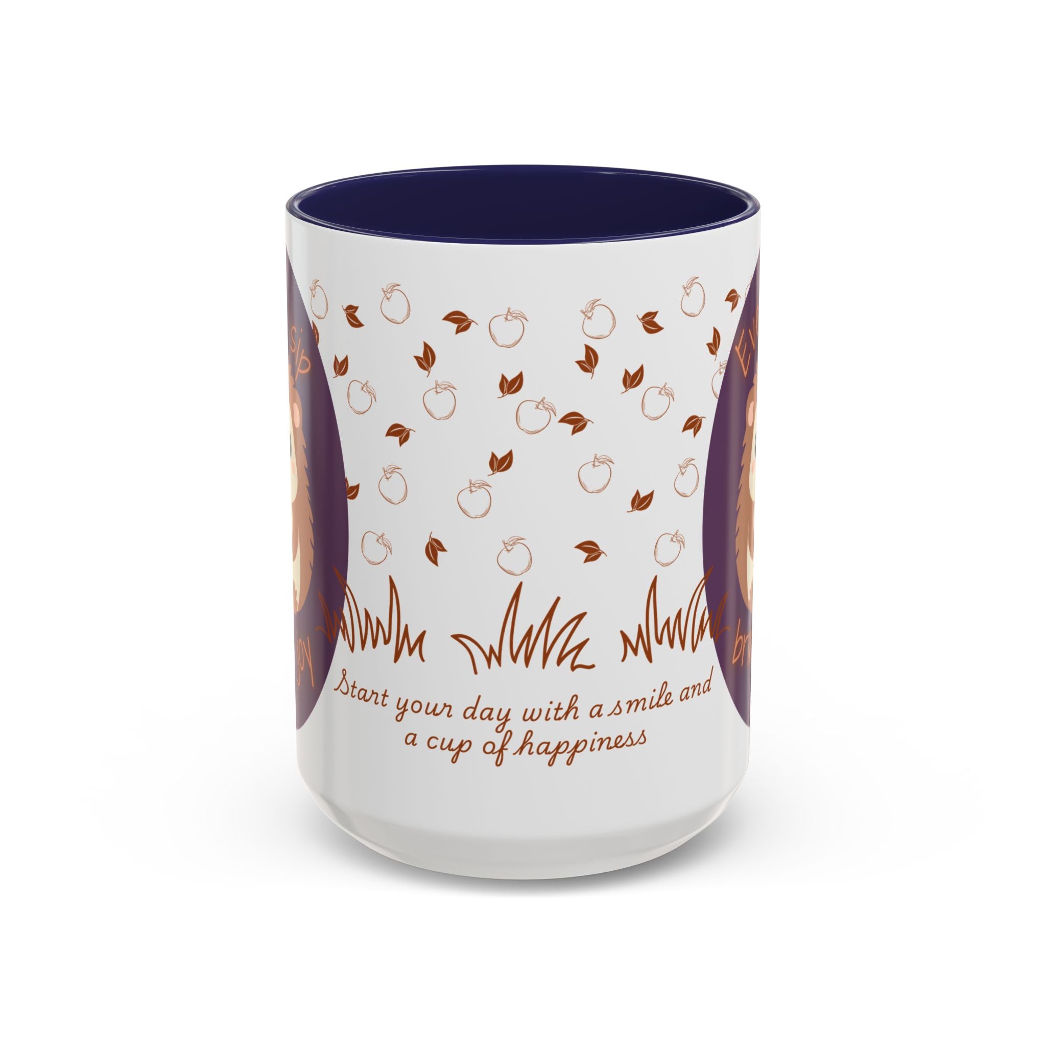 Cute Hedgehog Accent Coffee Mug , Funny Gift for Animal Lovers, (11oz) (15oz)