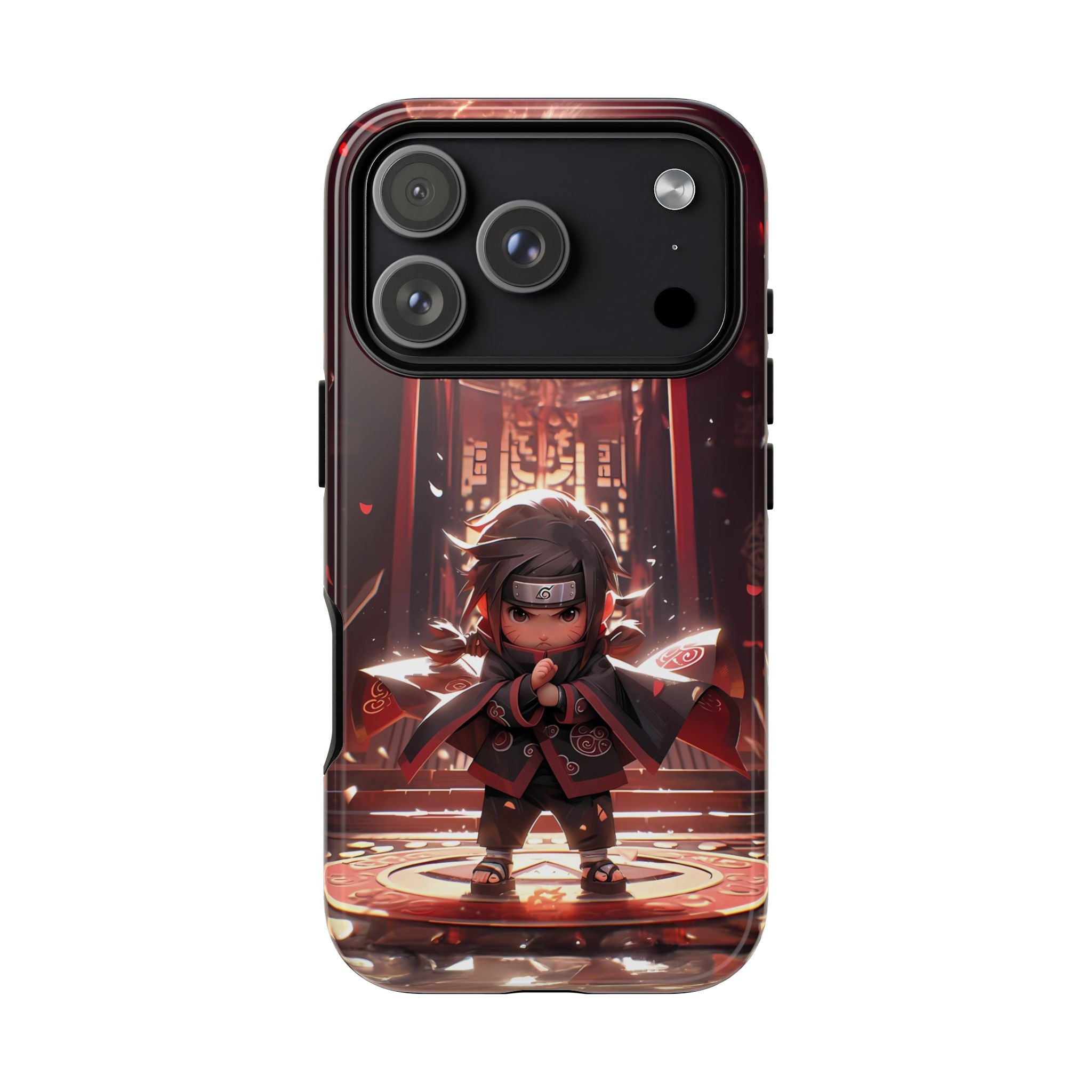 Chibi Itachi Tough Phone Case – Anime Protective Case for iPhone & Samsung, UV Resistant, Durable & Stylish