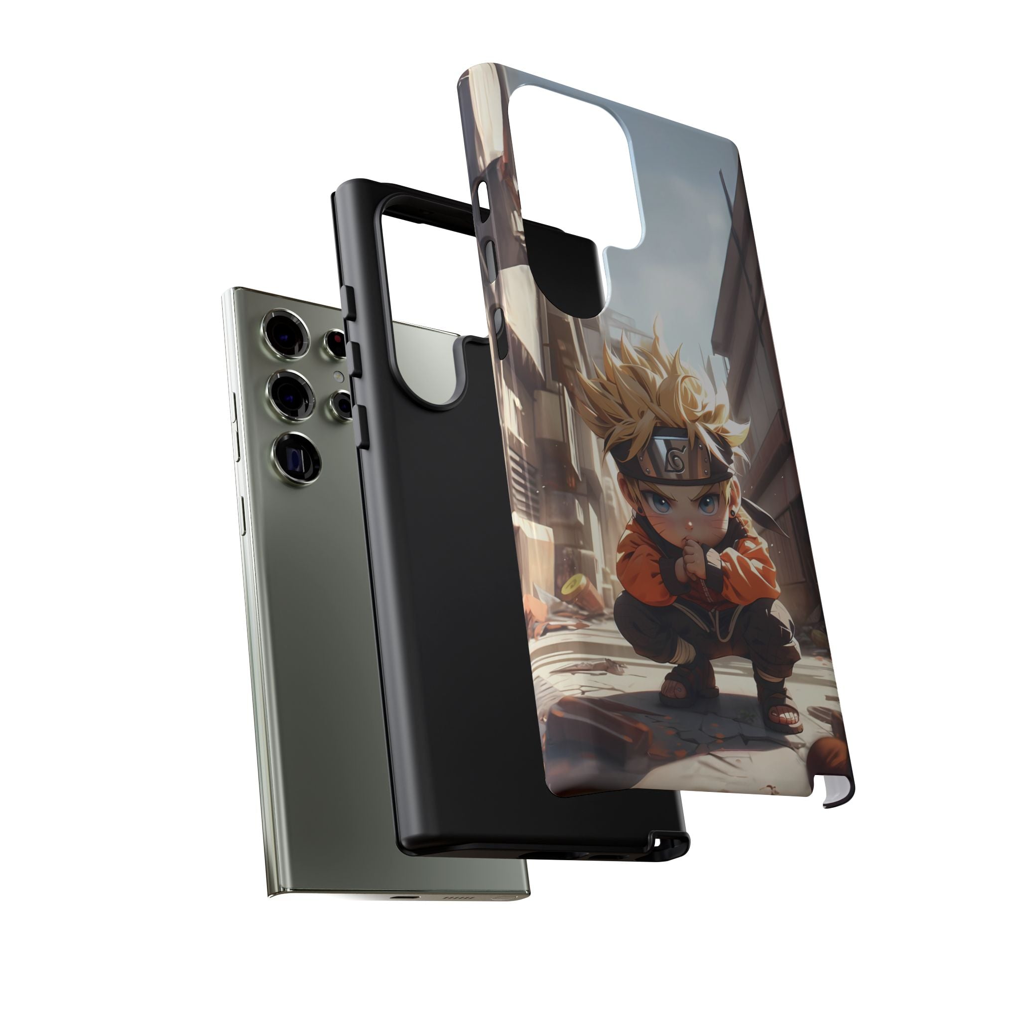 Chibi Naruto Tough Phone Case – Anime Protective Case for iPhone & Samsung, UV Resistant, Durable & Stylish