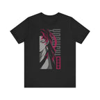 T-Shirt Yoriichi Anime T-Shirt - Demon Slayer Inspired Graphic Tee (Unisex Cotton) Solid Black Blend