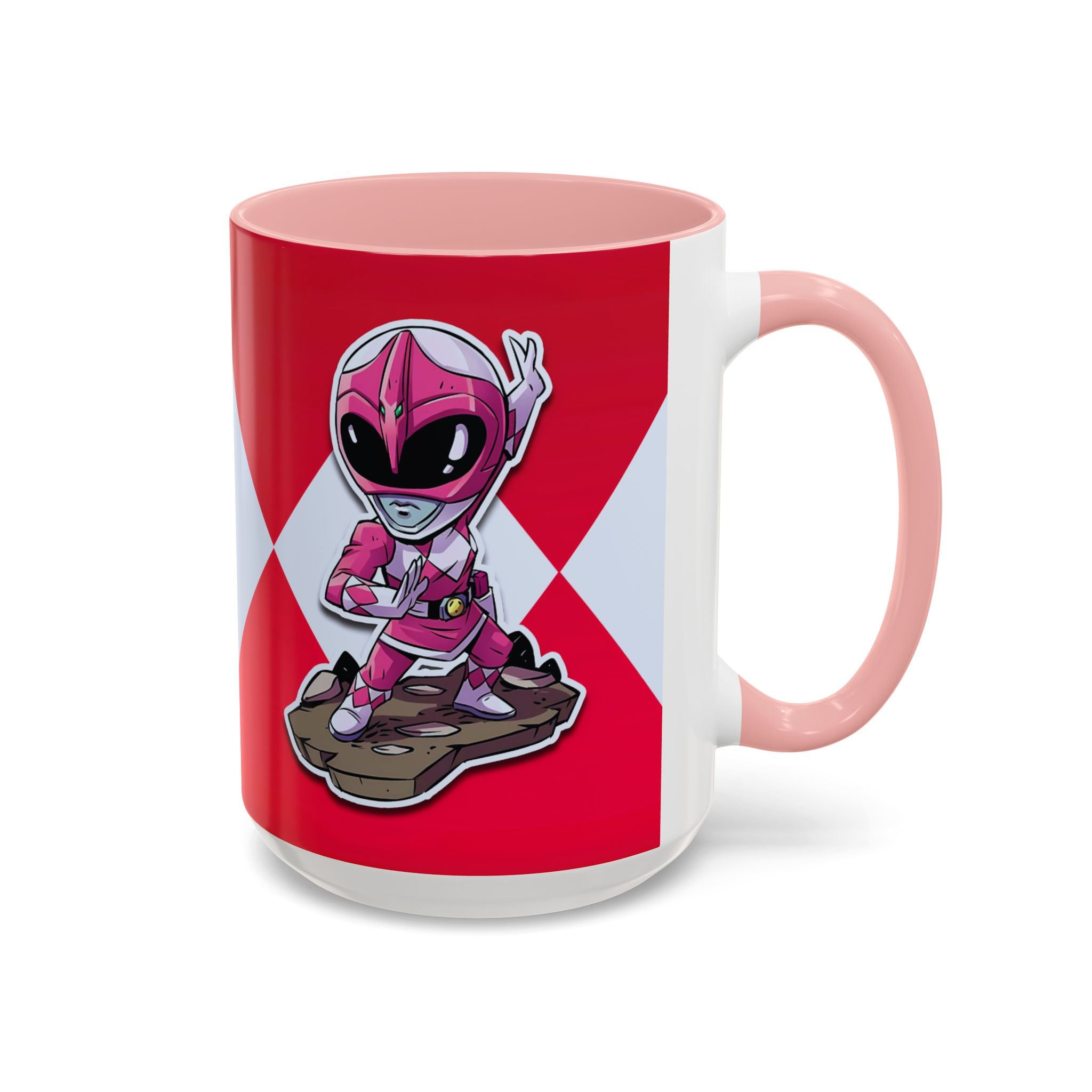 Mighty Morphin Power Rangers Pink Ranger Ceramic Mug - 11oz & 15oz Coffee Mug - Accent Mug for Pop Culture Fans