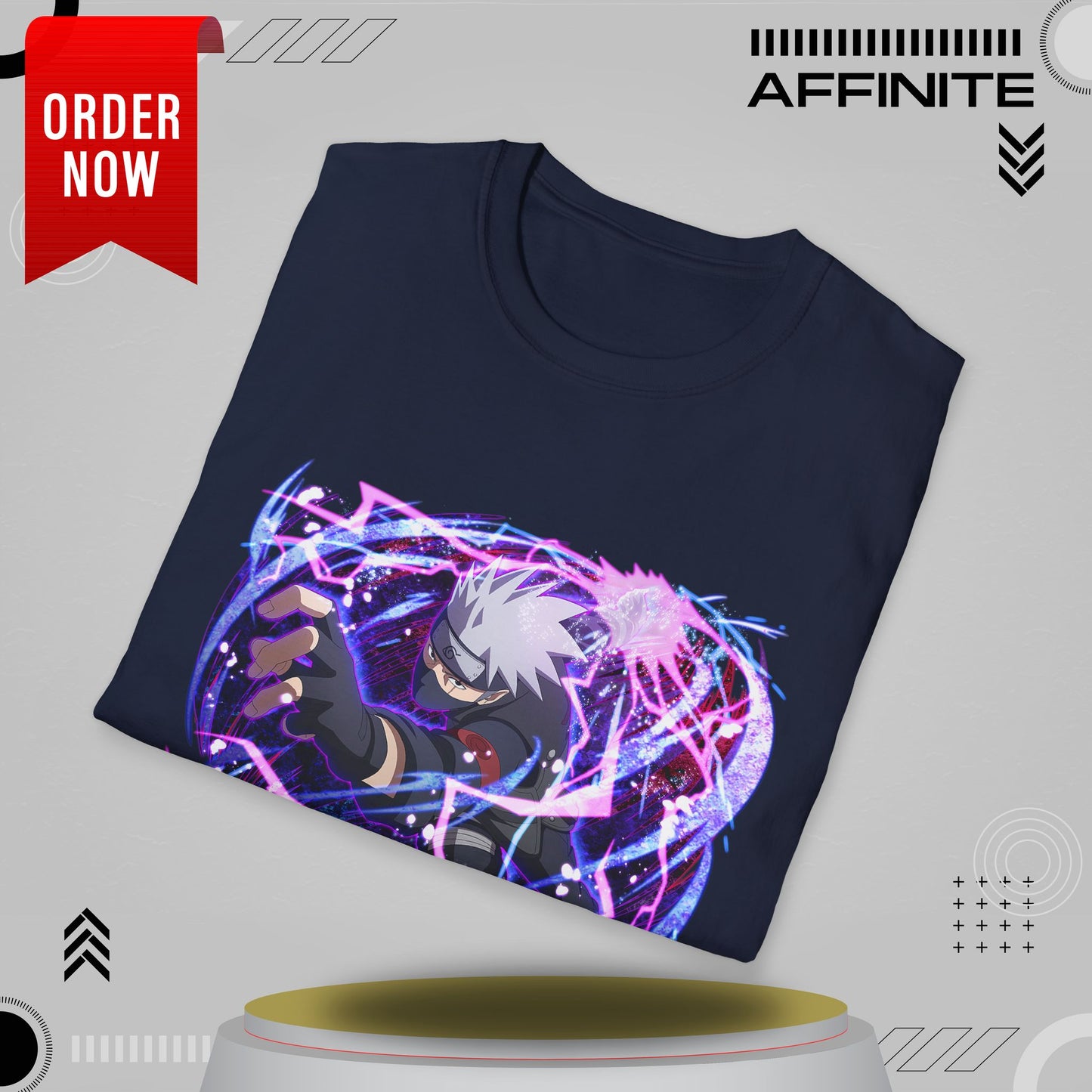 T-Shirt Unisex Softstyle T-Shirt - Bold Anime Kakashi Graphics