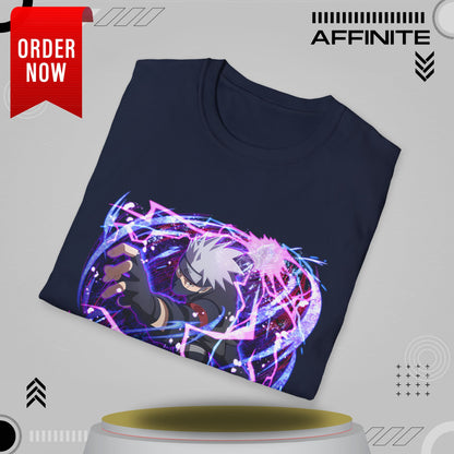 T-Shirt Unisex Softstyle T-Shirt - Bold Anime Kakashi Graphics