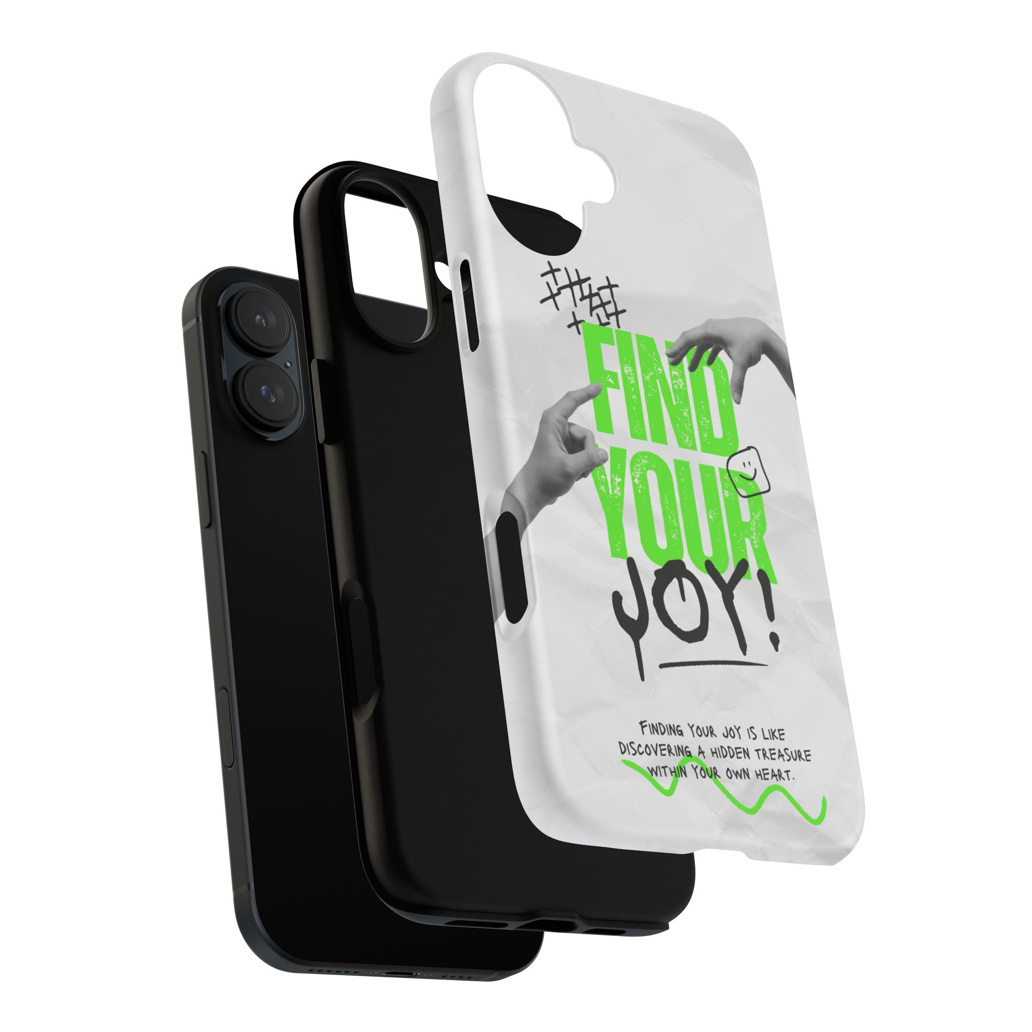 Phone Cases - Find Your Joy Themed Tough Phone Protection for iPhone, Samsung, Google Pixel (Matte/Glossy)