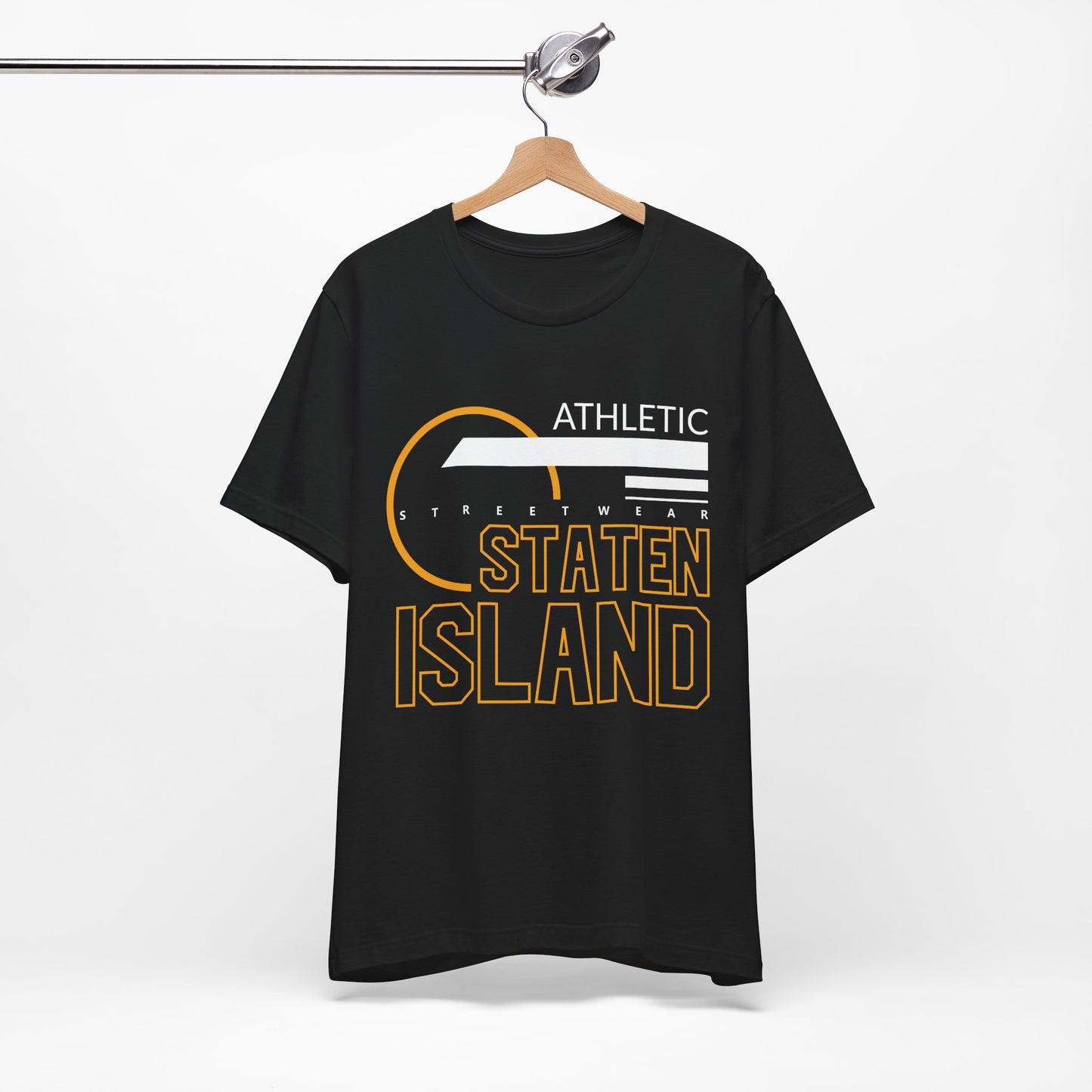 T-Shirt Unisex T Shirt - Athletic Staten Island Tee | Casual Comfort Fit | Affinite Black