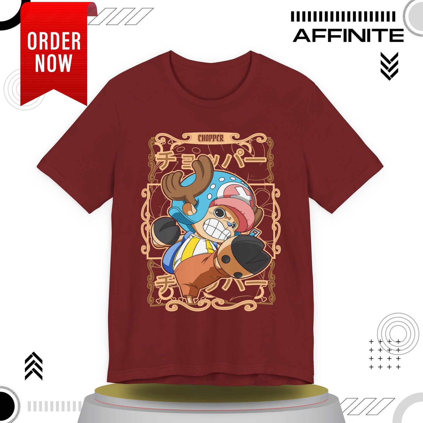 T-Shirt Anime-Inspired Unisex Short Sleeve Tee - 100% Cotton Chopper T-Shirt by Bella+Canvas