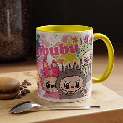 Mug Colorful Cartoon Labubu Accent Coffee Mug - Perfect for Animal Lovers