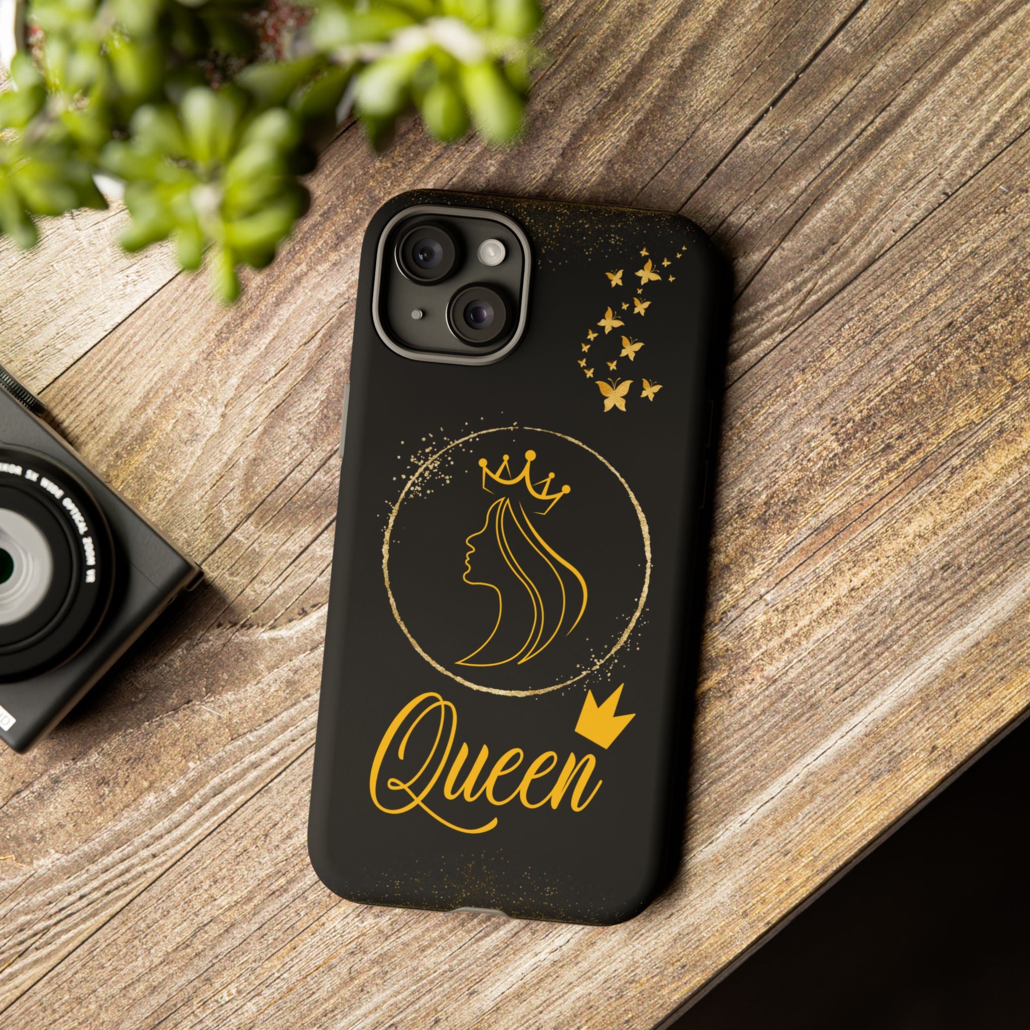 Tough Case Queen Phone Case – Matte & Glossy Crown Design for iPhone, Samsung & Pixel