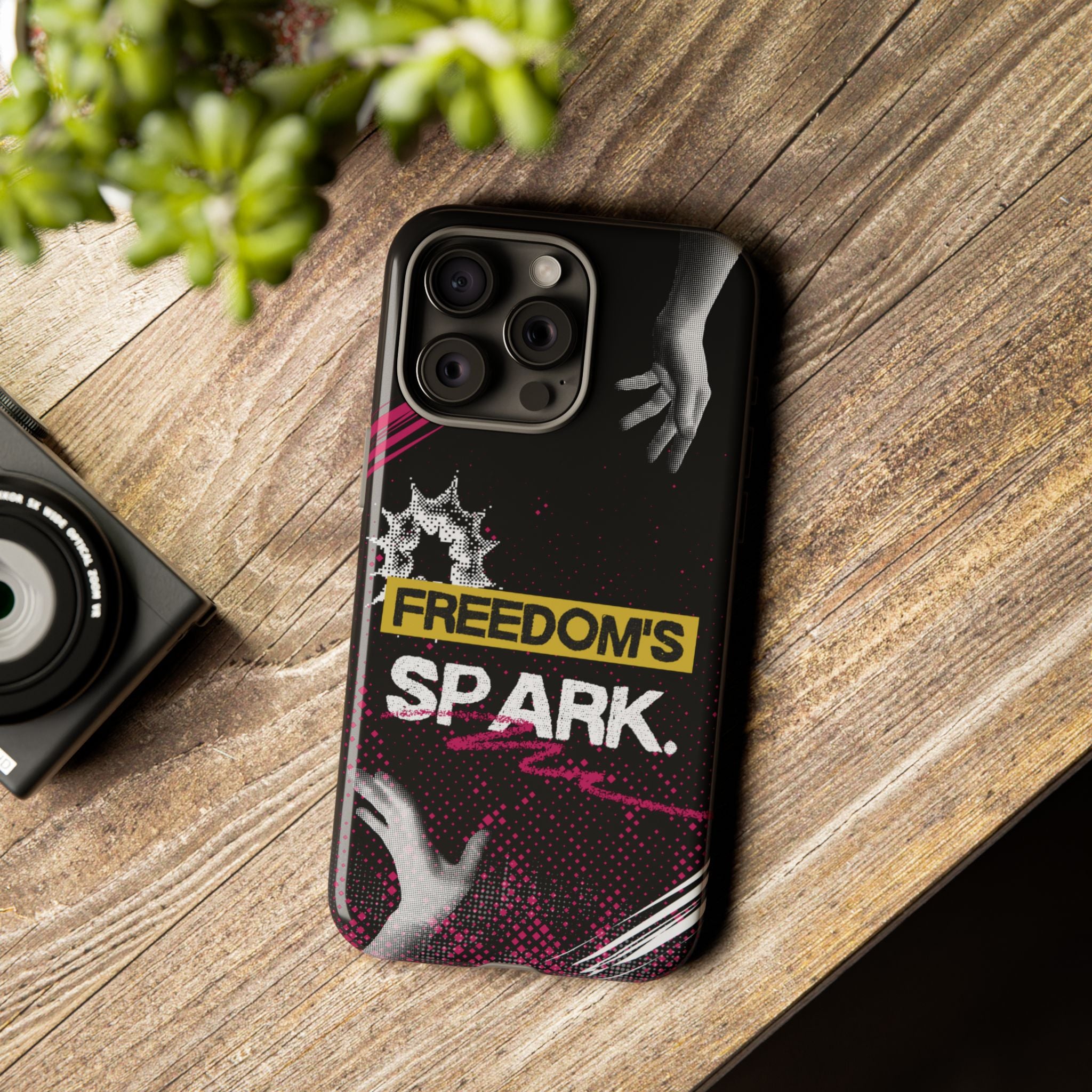 Tough Cases - Freedom's Spark Motivationsl Themed Phone Protection for iPhone, Samsung, and Google Pixel (Matte/Glossy)