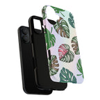 Tough Cases - Monstera Leaf Themed Phone Protection for iPhone, Samsung, and Google Pixel (Matte/Glossy)