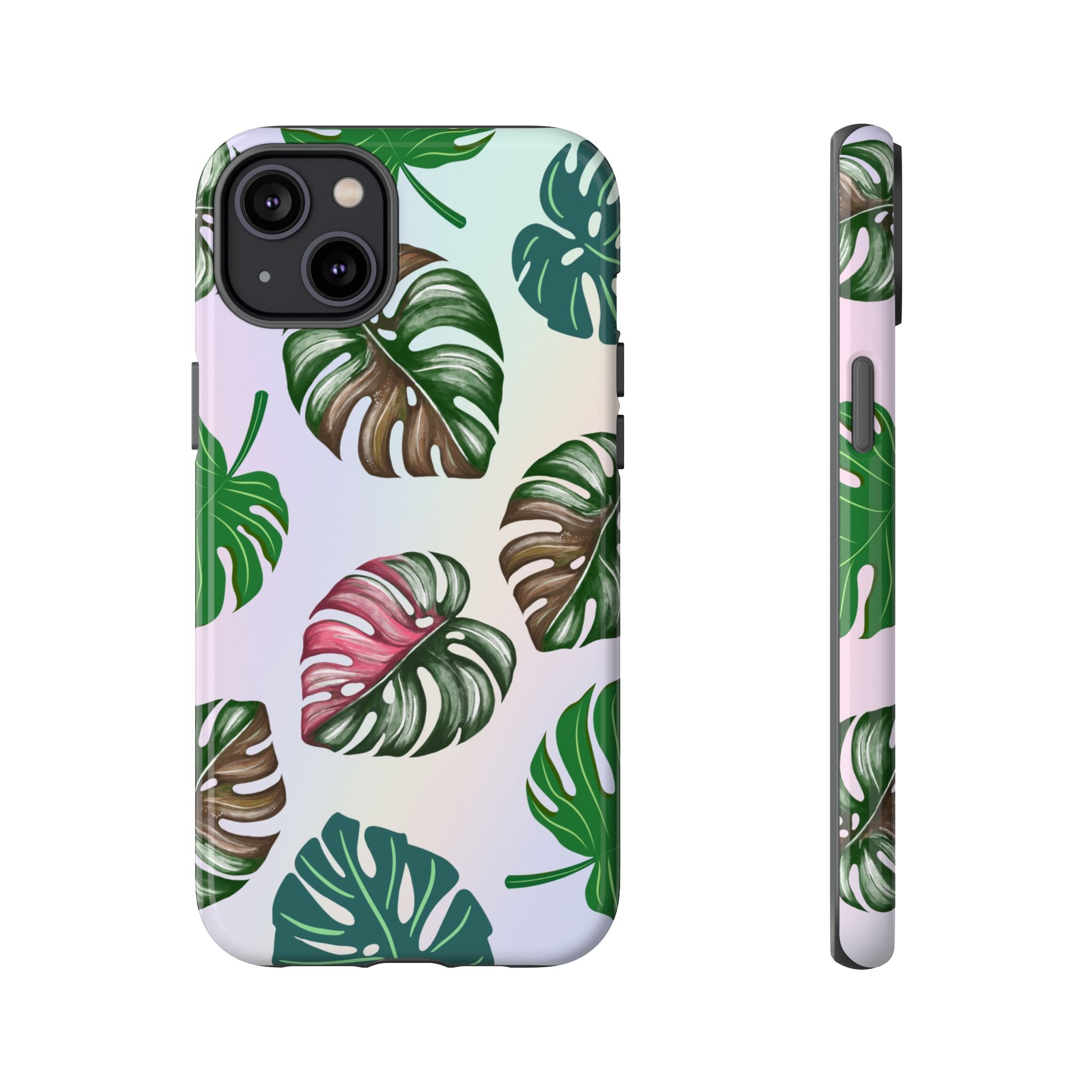 Tough Cases - Monstera Leaf Themed Phone Protection for iPhone, Samsung, and Google Pixel (Matte/Glossy)