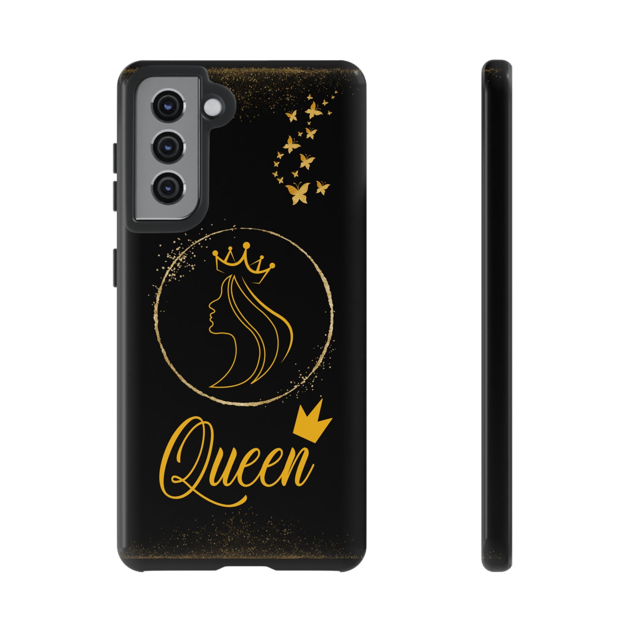 Tough Case Queen Phone Case – Matte & Glossy Crown Design for iPhone, Samsung & Pixel Samsung Galaxy S21 Glossy