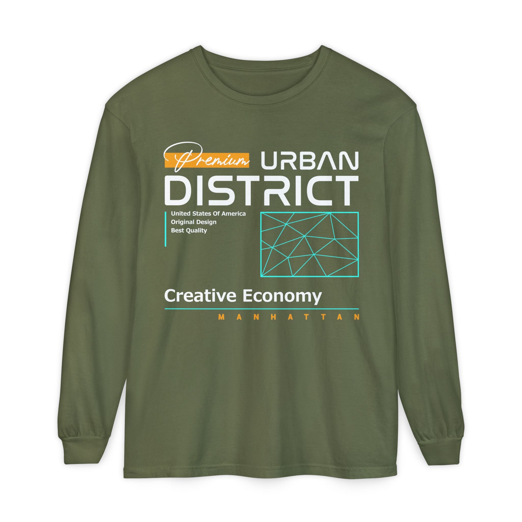 Vintage Graphic Long Sleeve Tee - Urban District Unisex Shirt