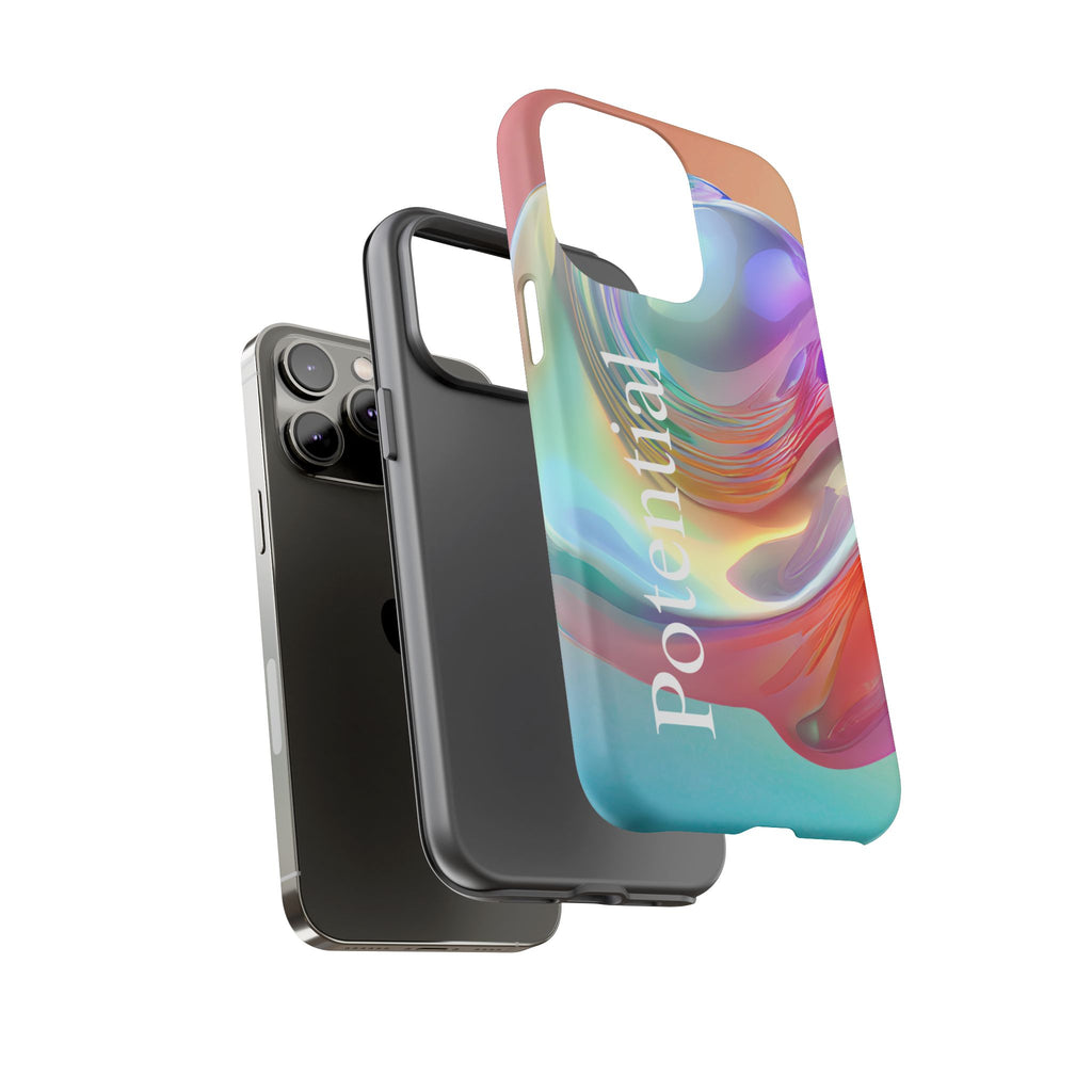 Colorful Phone Tough Case - "Potential" Metamorph Design