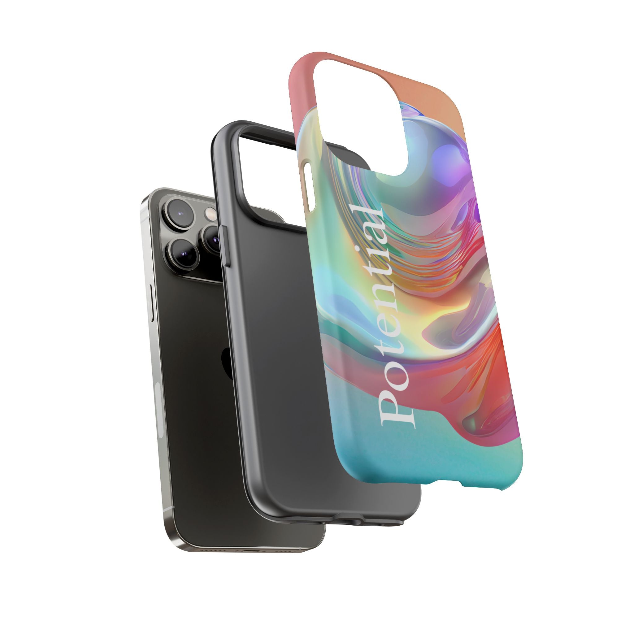 Colorful Phone Tough Case - "Potential" Metamorph Design