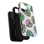 Tough Cases - Monstera Leaf Themed Phone Protection for iPhone, Samsung, and Google Pixel (Matte/Glossy)