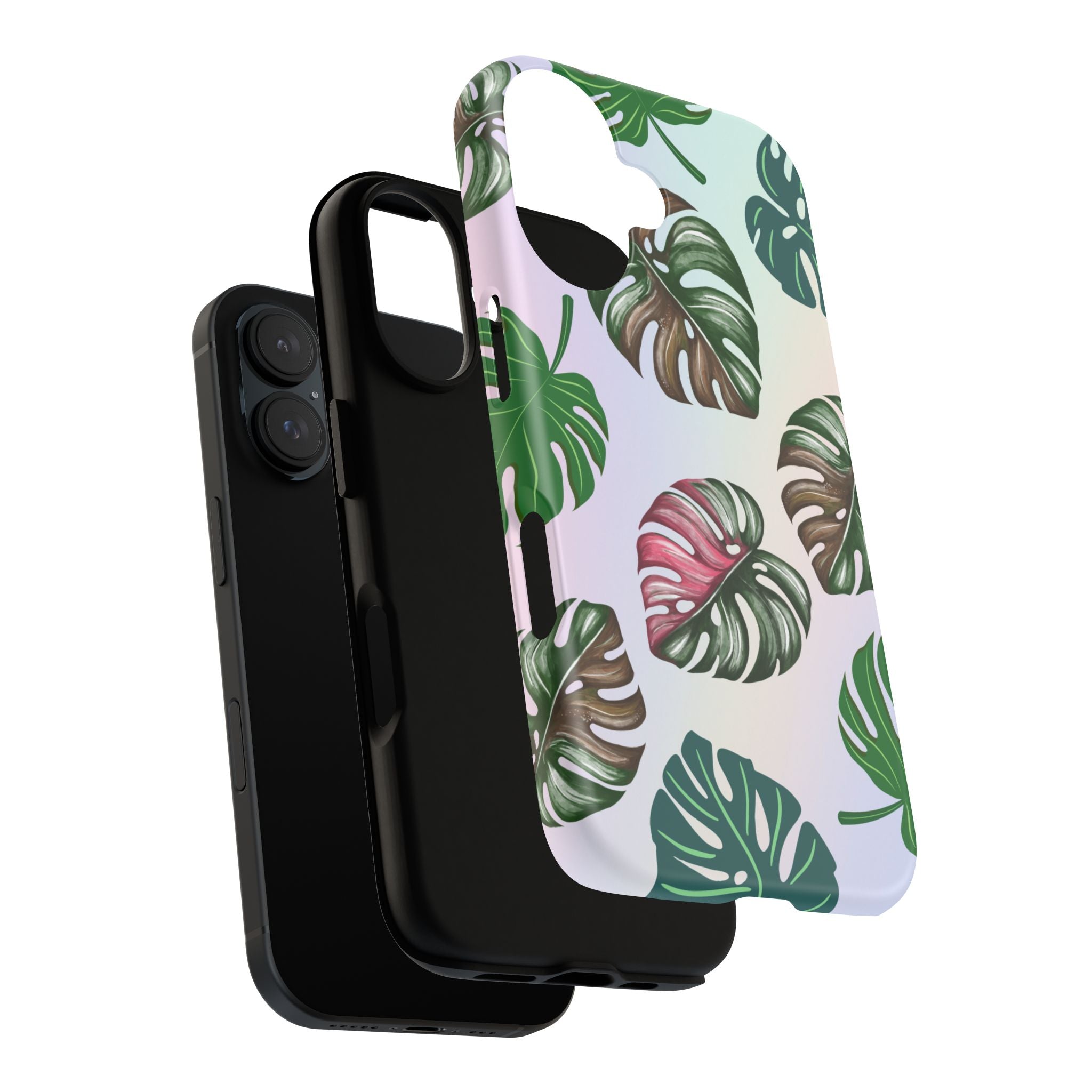 Tough Cases - Monstera Leaf Themed Phone Protection for iPhone, Samsung, and Google Pixel (Matte/Glossy)