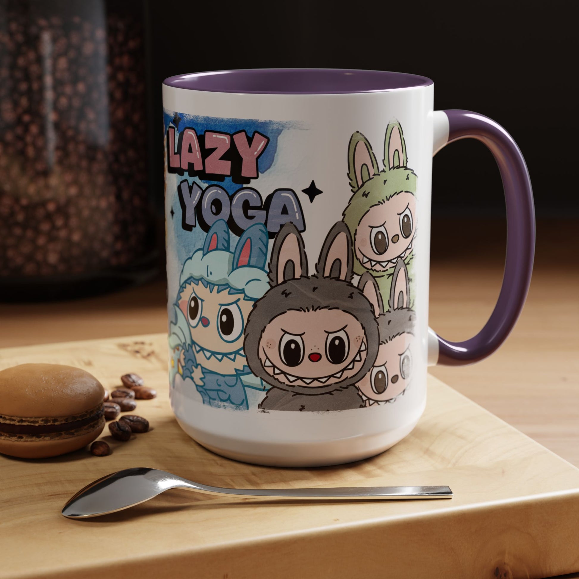 Mug Lazy Yoga Monsters Coffee Mug - Fun Accent Mug for Yoga Lovers