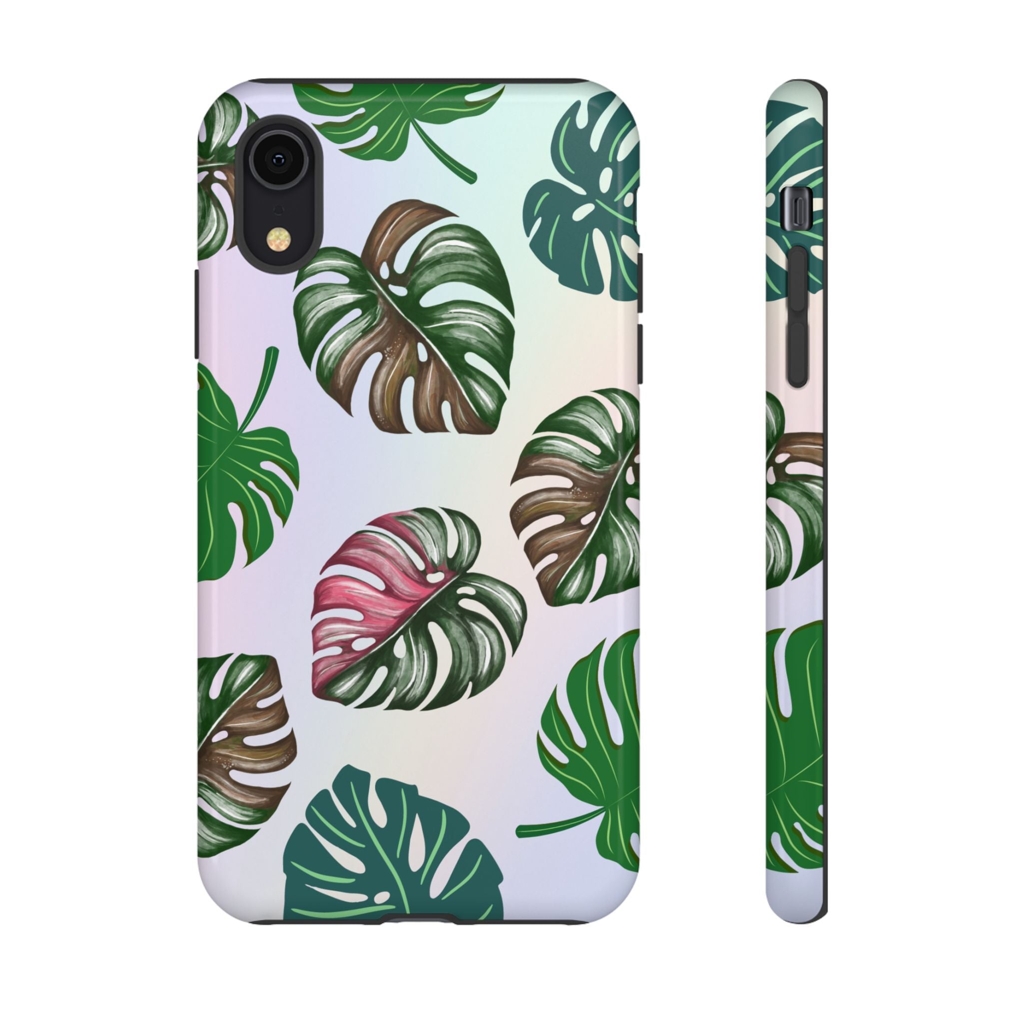 Tough Cases - Monstera Leaf Themed Phone Protection for iPhone, Samsung, and Google Pixel (Matte/Glossy)