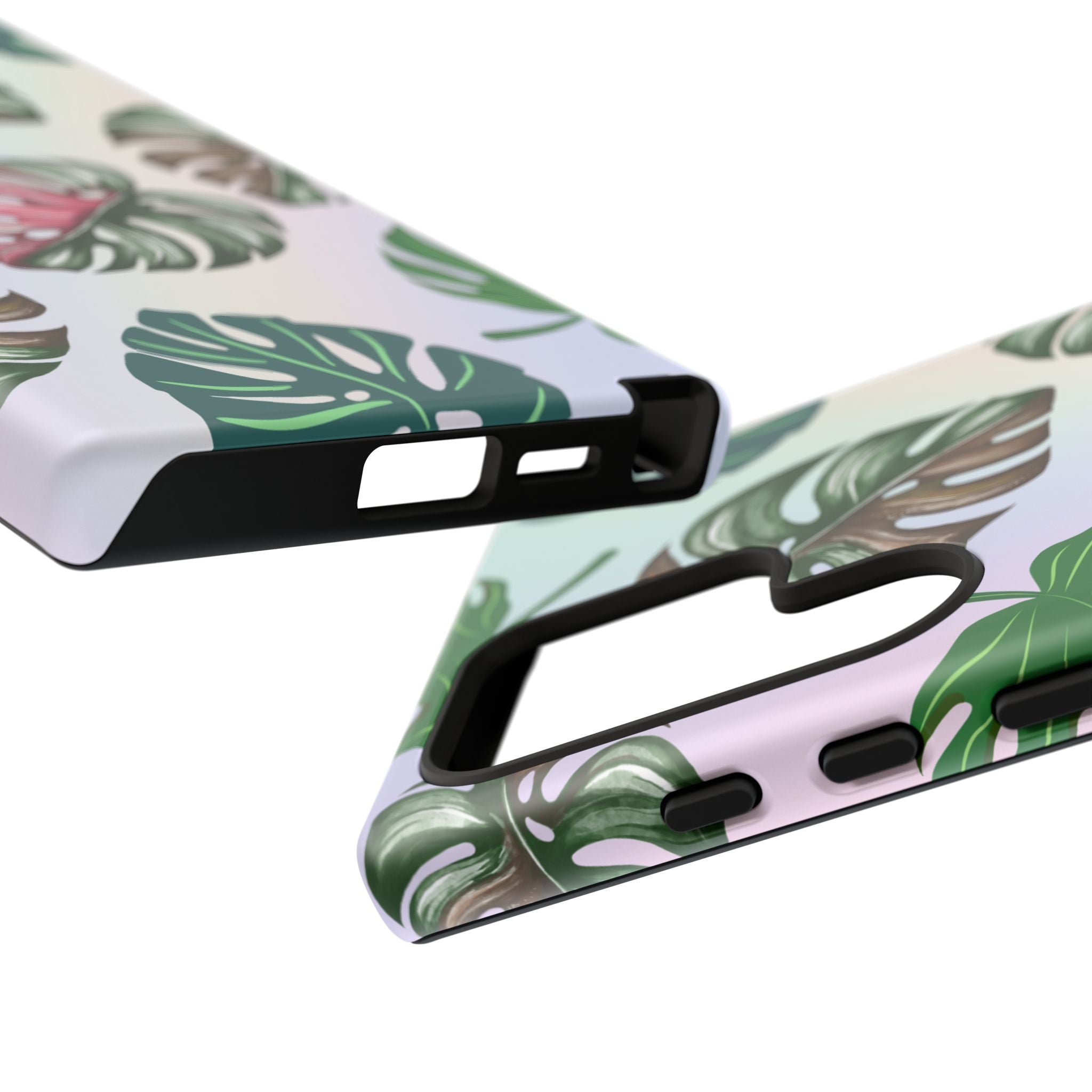 Tough Cases - Monstera Leaf Themed Phone Protection for iPhone, Samsung, and Google Pixel (Matte/Glossy)