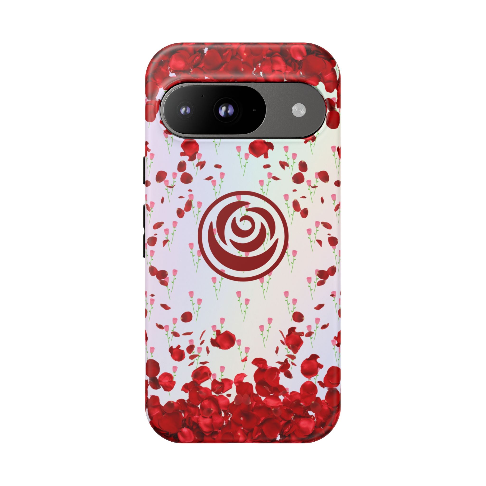 Tough Cases - Red Blossom Elegance Themed Phone Protection for iPhone, Samsung, and Google Pixel (Matte/Glossy)