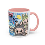Lazy Yoga Accent Coffee Mug - Cute Animal Design 11oz & 15oz