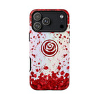 Tough Cases - Red Blossom Elegance Themed Phone Protection for iPhone, Samsung, and Google Pixel (Matte/Glossy)