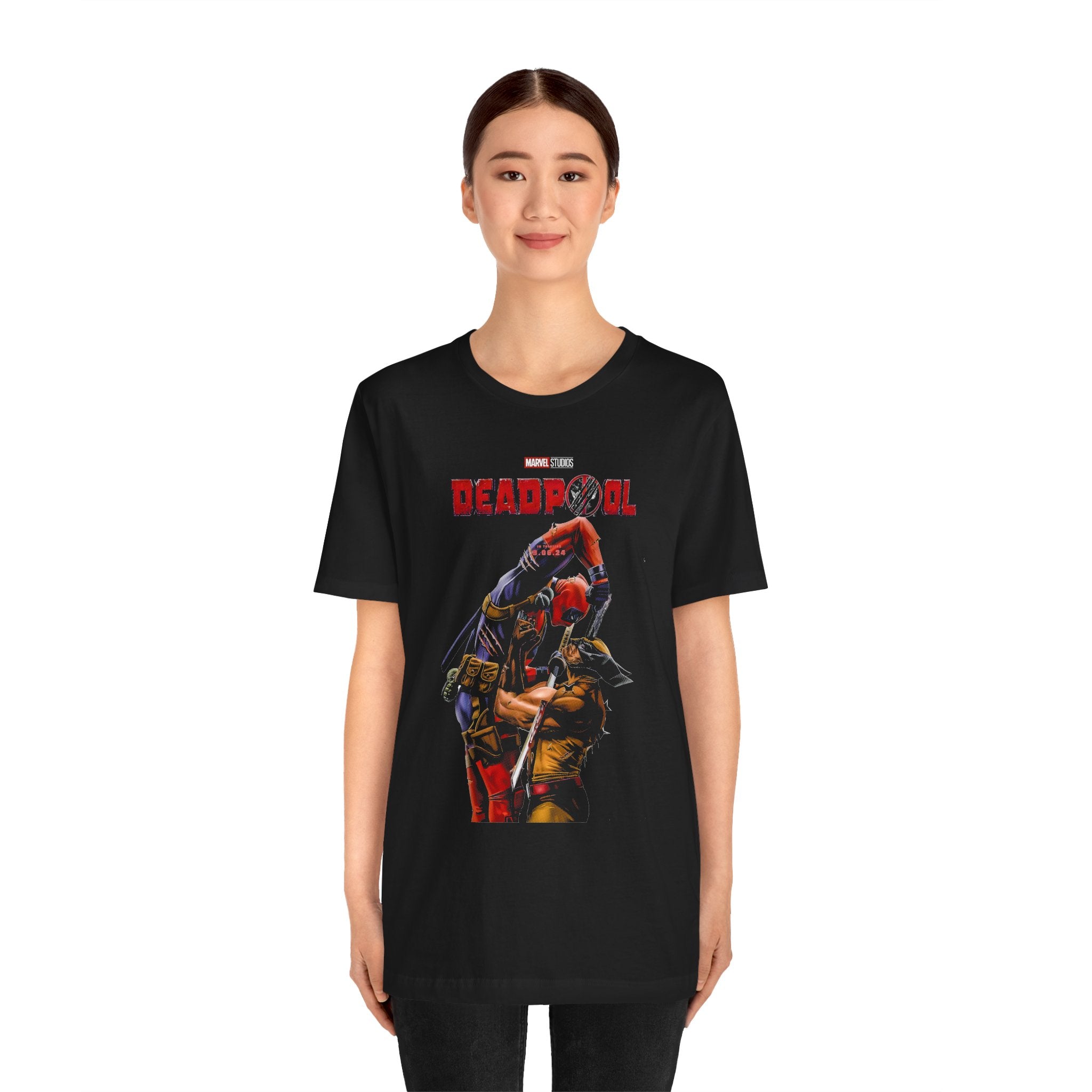 Deadpool Graphic Tee – Marvel Movie Unisex Jersey Shirt | Soft Cotton for Comic Fans & Pop Culture Lovers