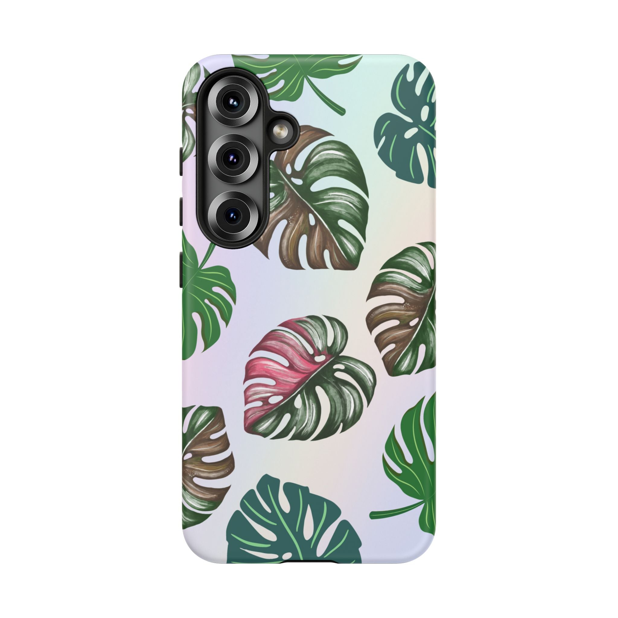 Tough Cases - Monstera Leaf Themed Phone Protection for iPhone, Samsung, and Google Pixel (Matte/Glossy)
