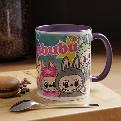 Mug Labubu Character Accent Coffee Mug - Cute and Colorful Design for Fans