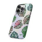 Tough Cases - Monstera Leaf Themed Phone Protection for iPhone, Samsung, and Google Pixel (Matte/Glossy)