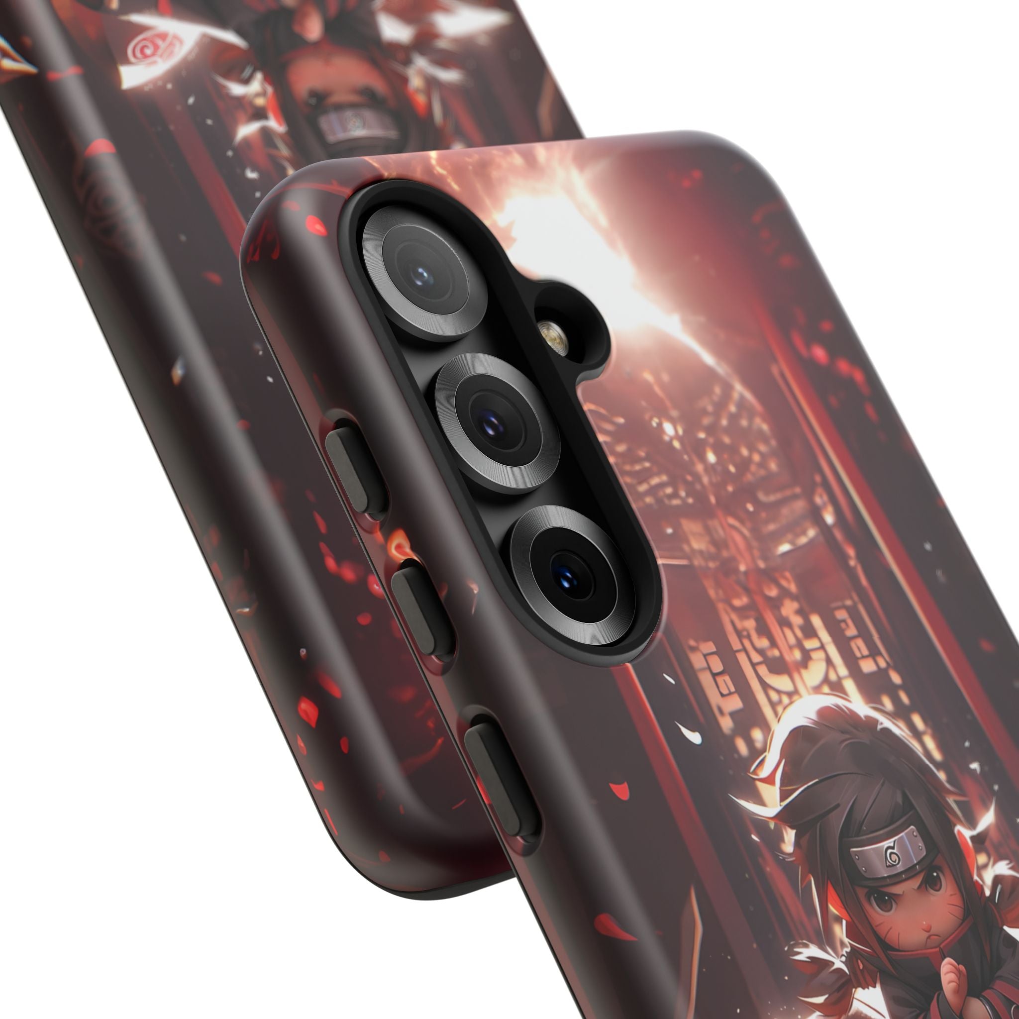 Chibi Itachi Tough Phone Case – Anime Protective Case for iPhone & Samsung, UV Resistant, Durable & Stylish