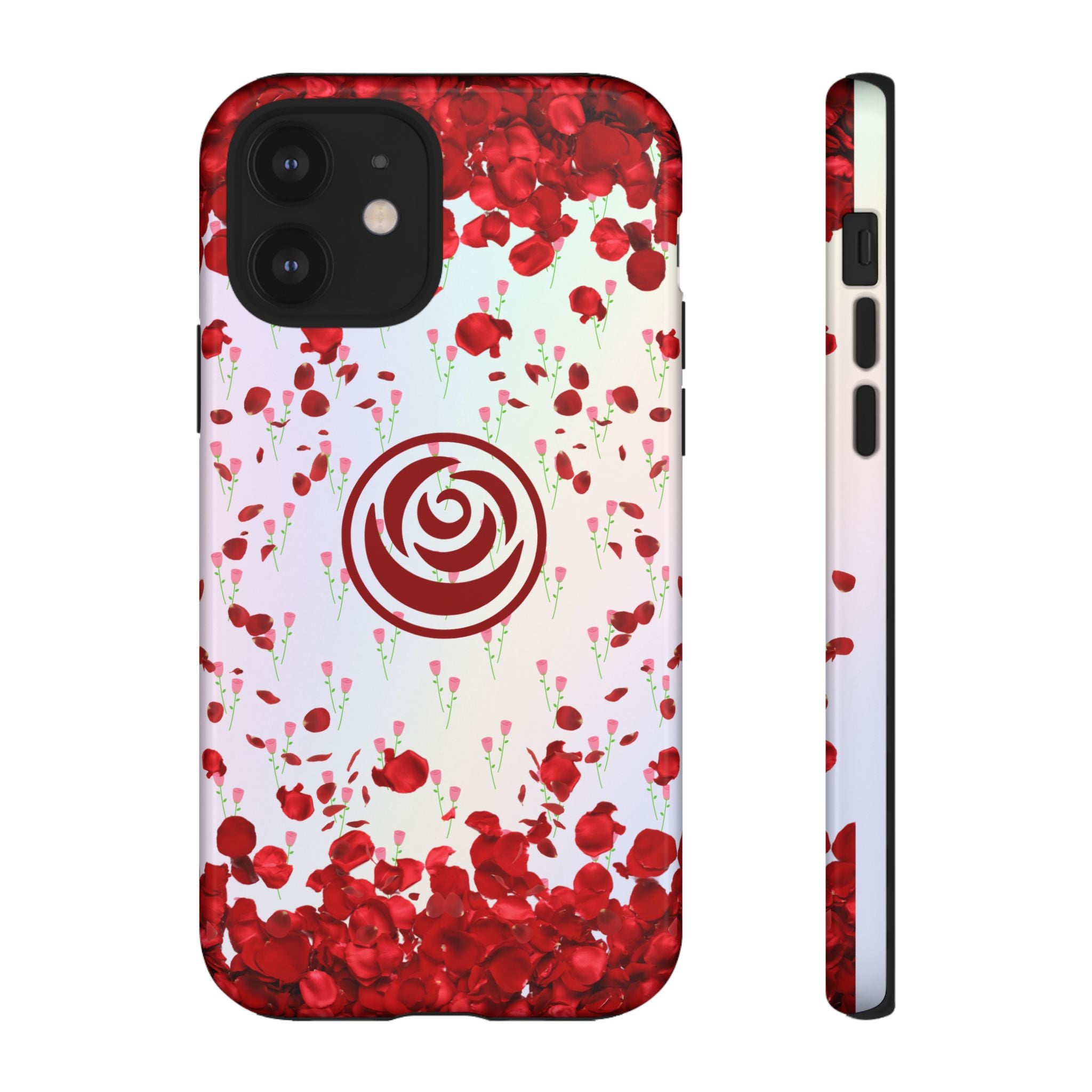 Tough Cases - Red Blossom Elegance Themed Phone Protection for iPhone, Samsung, and Google Pixel (Matte/Glossy)