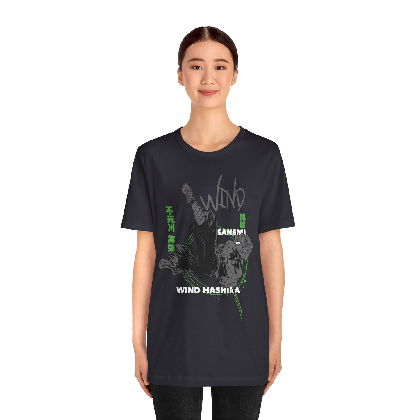 T-Shirt Sanemi Wind Hashira Shirt - Official Demon Slayer Merch (Unisex Anime Tee)