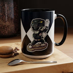 Mighty Morphin Power Rangers Black Ranger Ceramic Mug - 11oz & 15oz Coffee Mug - Accent Mug for Pop Culture Fans