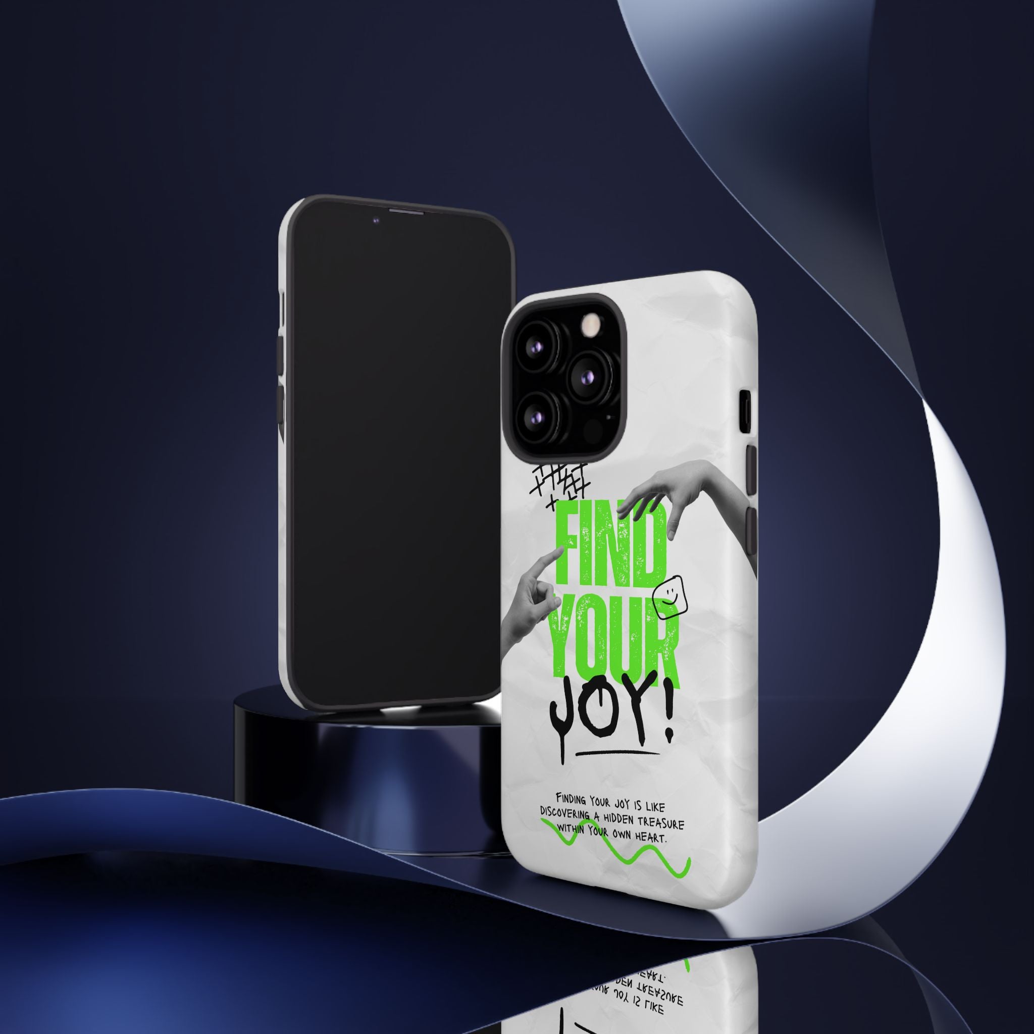 Phone Cases - Find Your Joy Themed Tough Phone Protection for iPhone, Samsung, Google Pixel (Matte/Glossy)