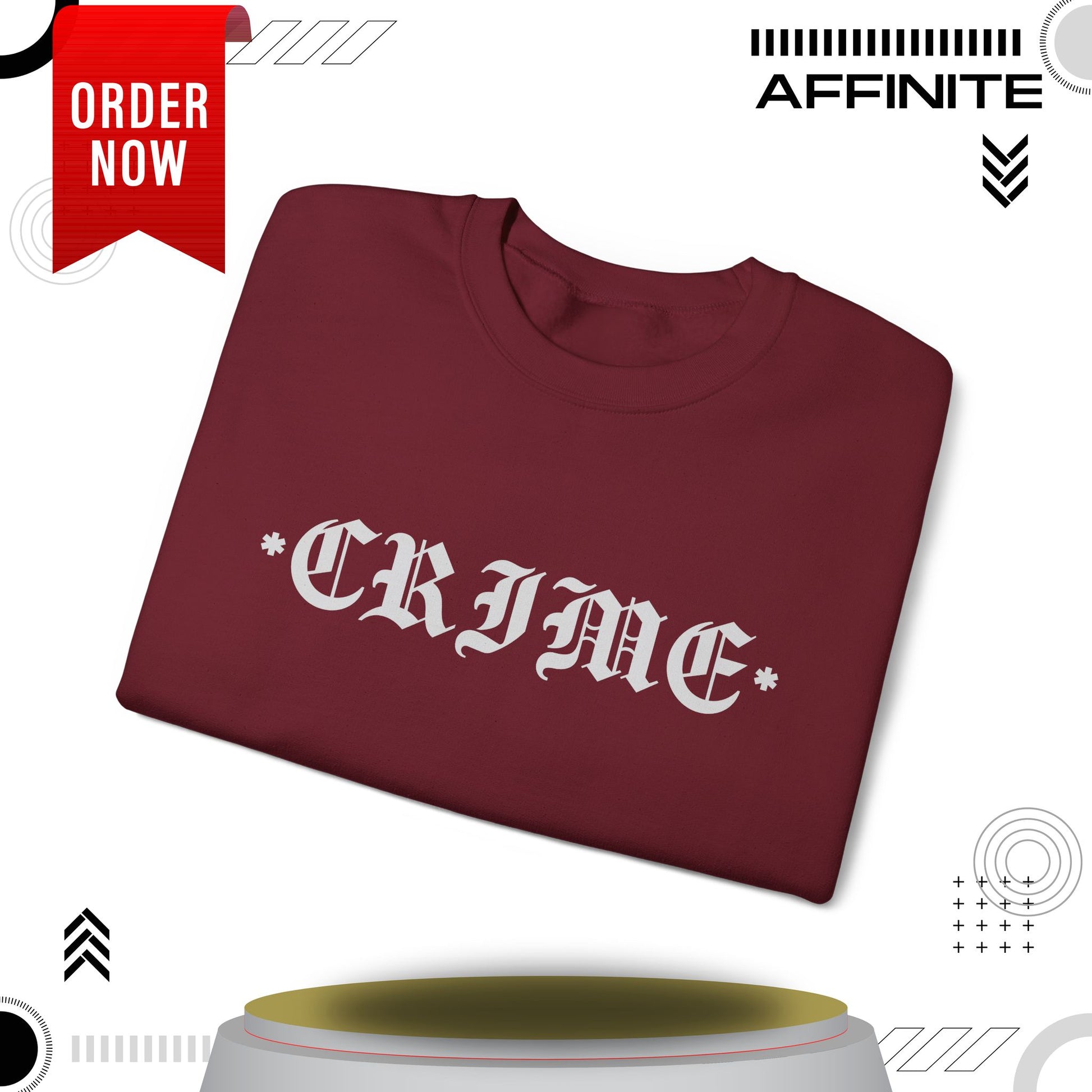 Sweatshirt CRIME Graphic Sweatshirt - Unisex Heavy Blend Crewneck (Cotton/Polyester)