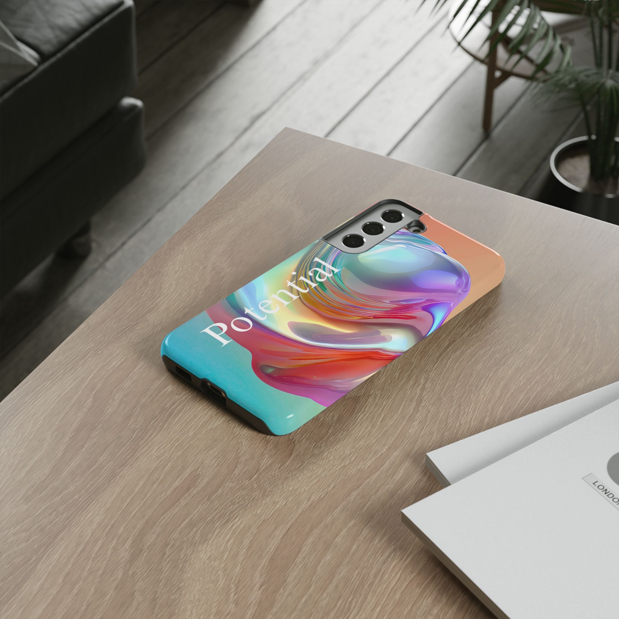 Colorful Phone Tough Case - "Potential" Metamorph Design