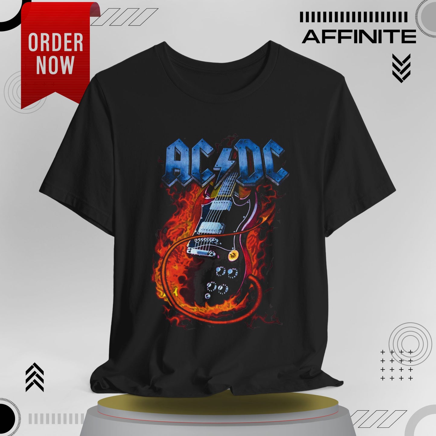 T-Shirt Rock In T Shirt - AC/DC Graphic Tee (Unisex Rock Shirt)