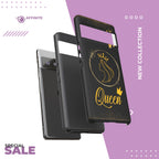 Tough Case Queen Phone Case – Matte & Glossy Crown Design for iPhone, Samsung & Pixel