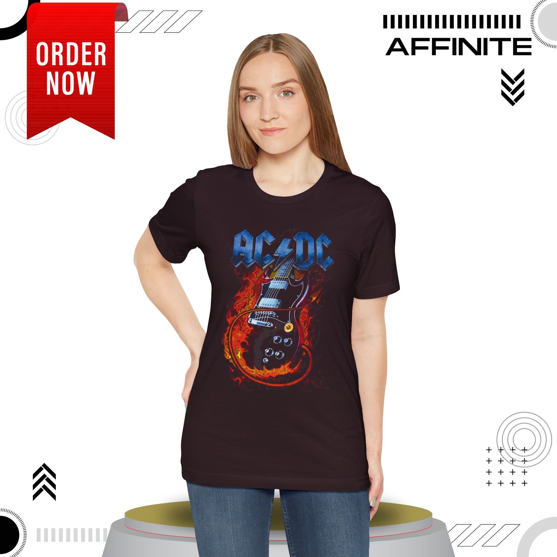 T-Shirt Rock In T Shirt - AC/DC Graphic Tee (Unisex Rock Shirt)