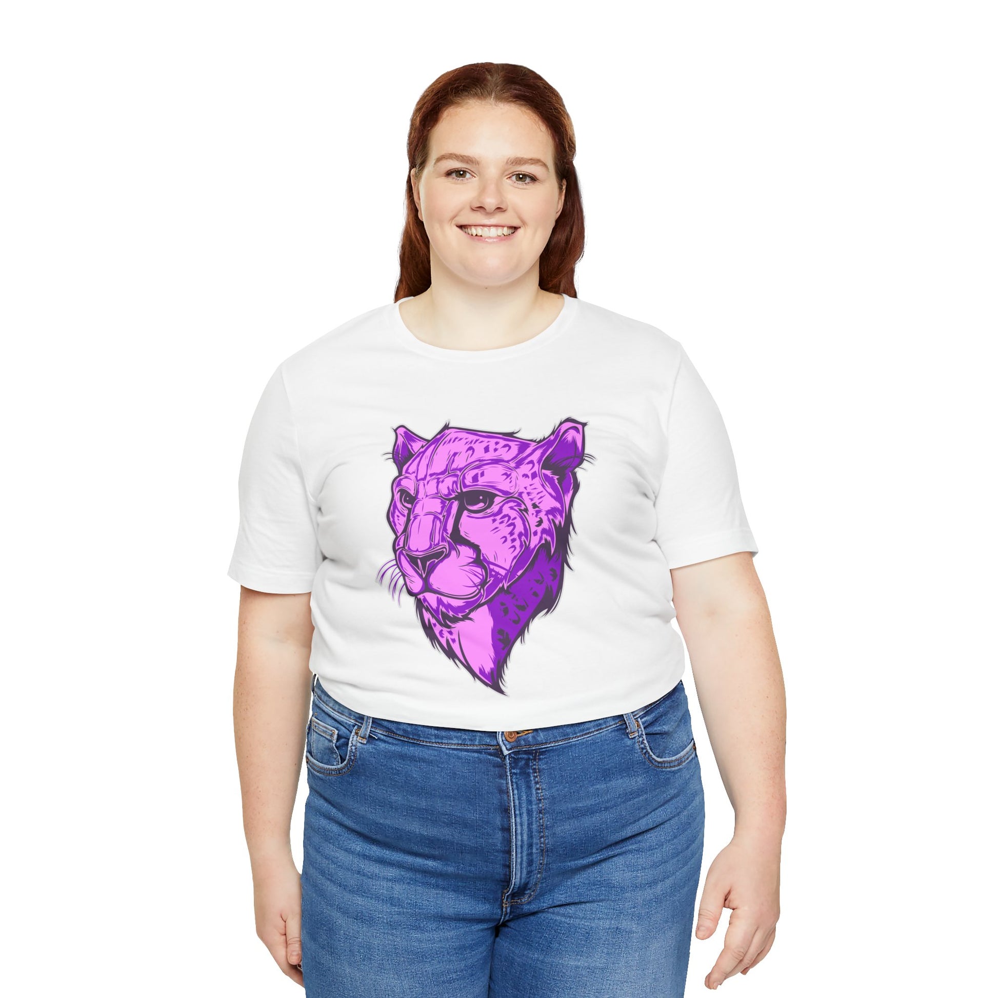 T-Shirt Vibrant Purple Leopard Tee - Unisex Jersey Shirt, Wild Animal Print, Graphic Tee, Gifts for Nature Lovers, Unique Artwear, Stylish [...]