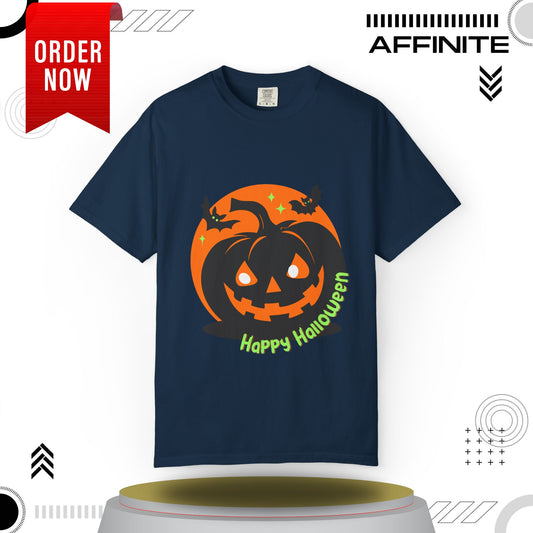 T-Shirt Mens Halloween T Shirts - Wickedly Soft Garment-Dyed Tee True Navy