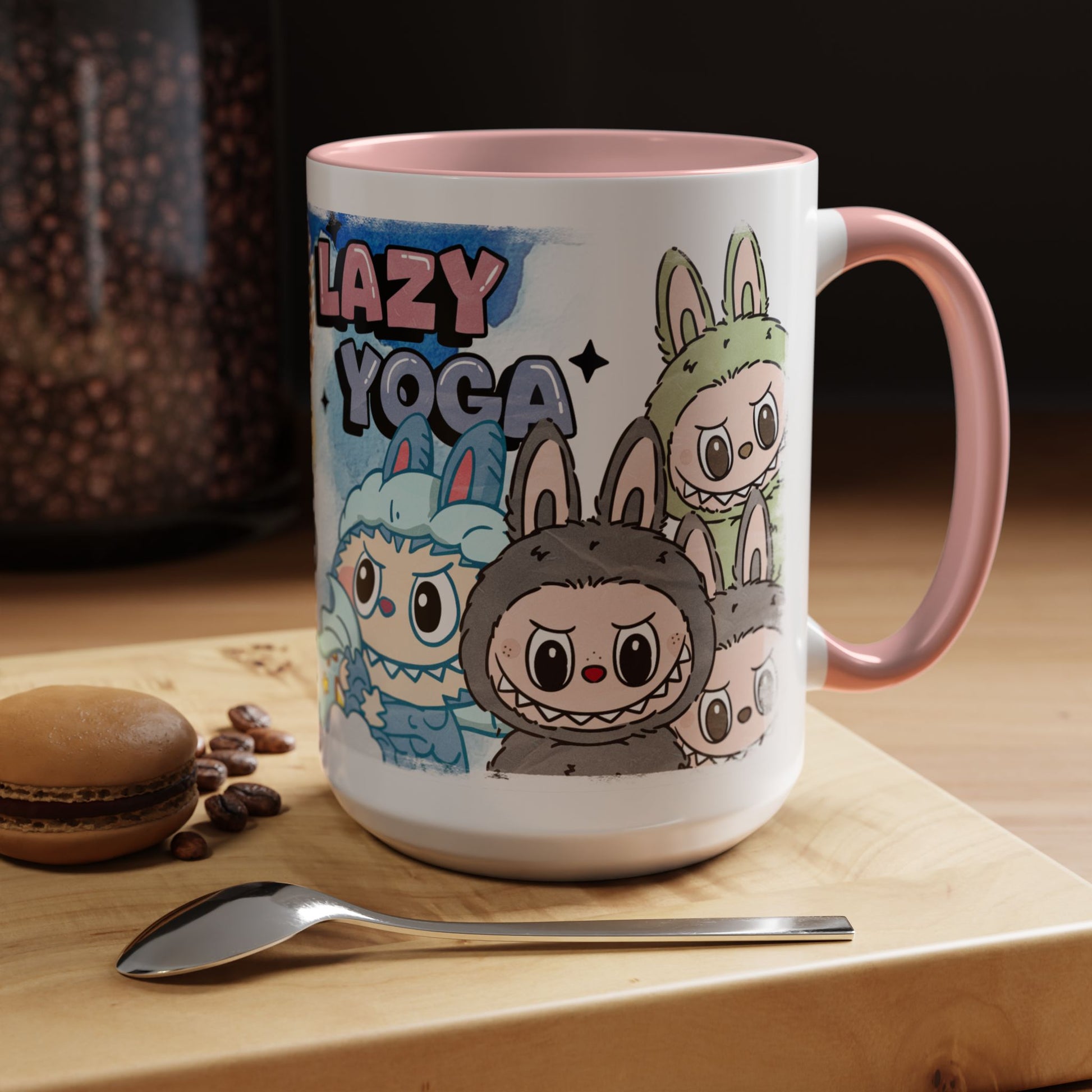 Mug Lazy Yoga Monsters Coffee Mug - Fun Accent Mug for Yoga Lovers
