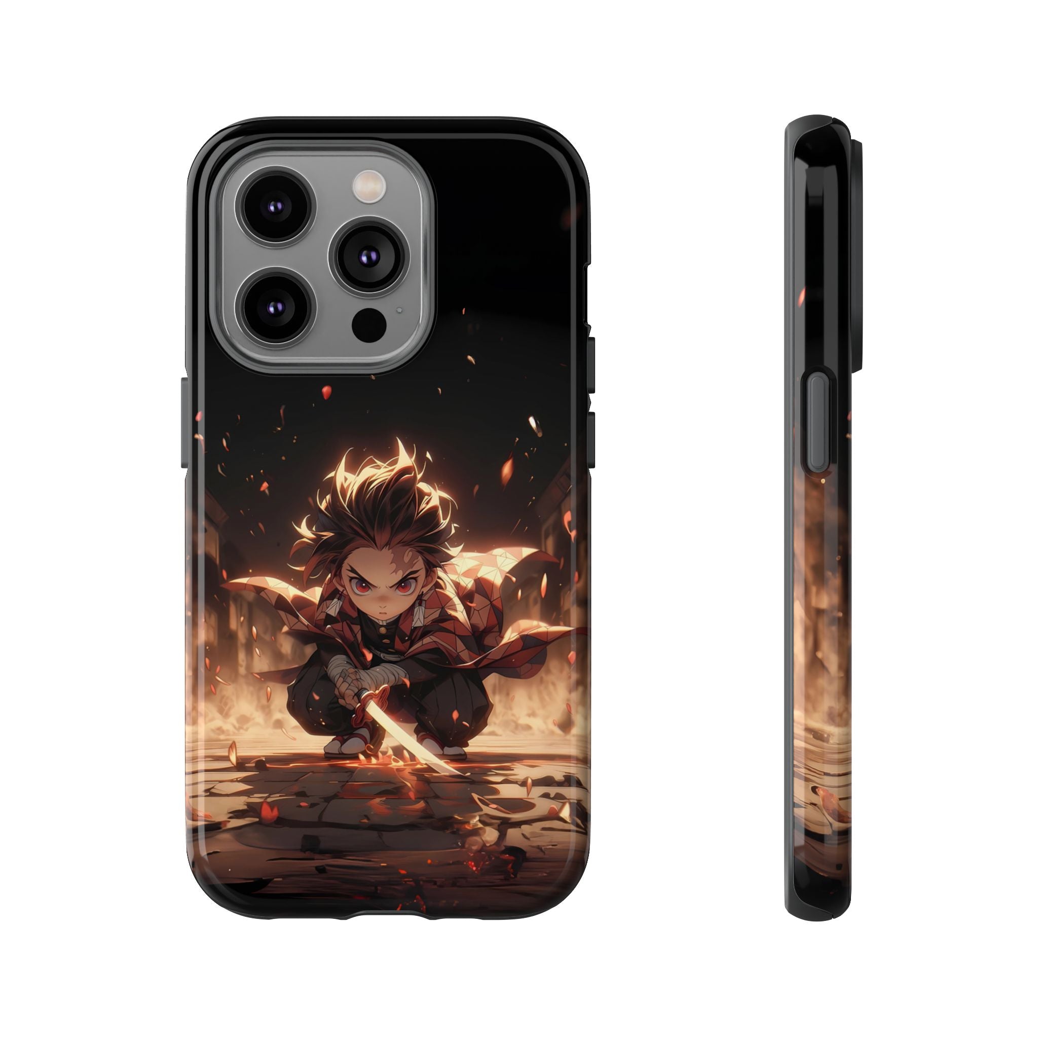 Tough Phone Case – Chibi Tanjiro Kamado Anime Protective Case for iPhone & Samsung