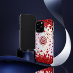 Tough Cases - Red Blossom Elegance Themed Phone Protection for iPhone, Samsung, and Google Pixel (Matte/Glossy)