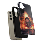 Chibi Nezuko Kamado Tough Phone Case – Anime Protective Case for iPhone & Samsung, UV Resistant, Durable & Stylish