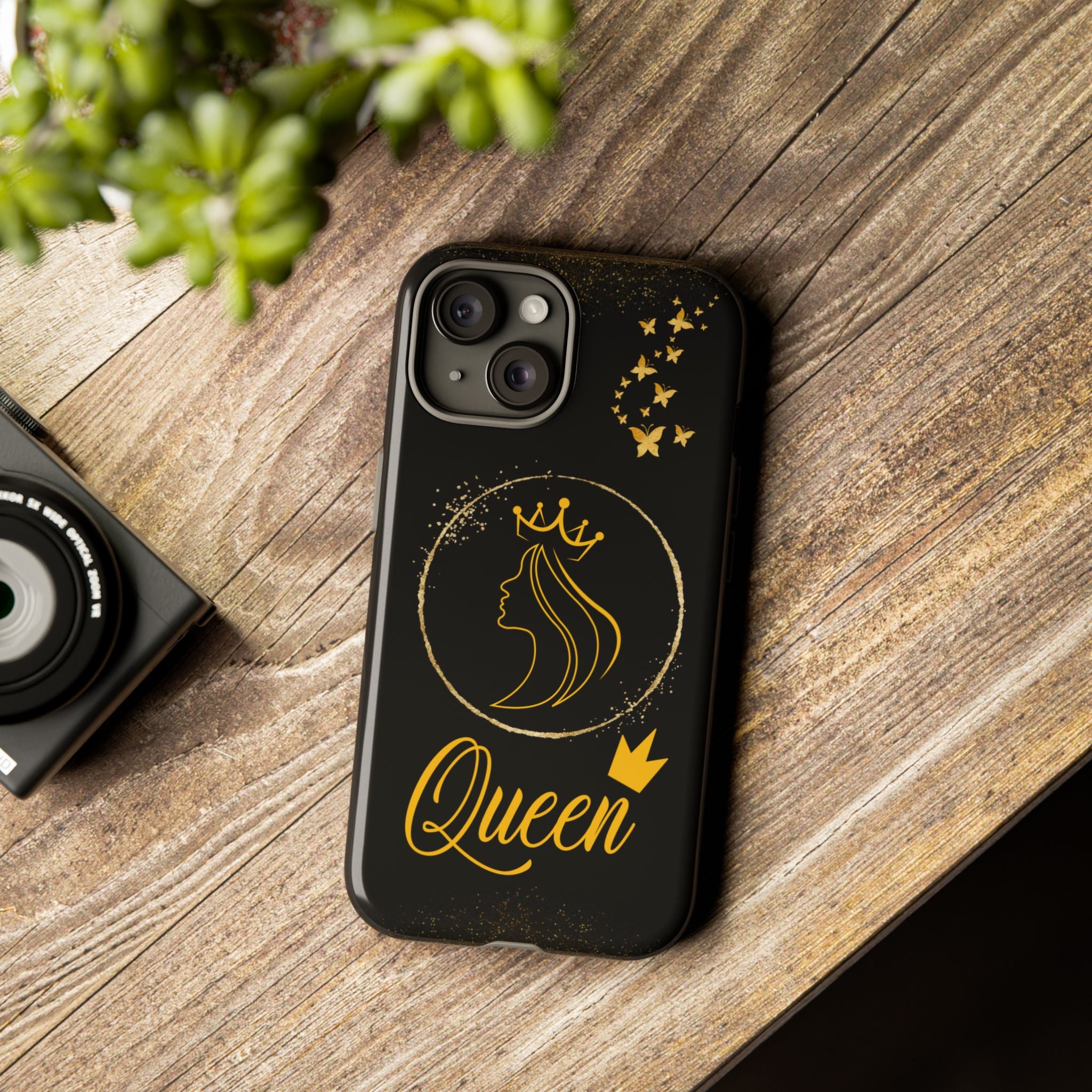 Tough Case Queen Phone Case – Matte & Glossy Crown Design for iPhone, Samsung & Pixel