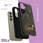 Tough Case Queen Phone Case – Matte & Glossy Crown Design for iPhone, Samsung & Pixel