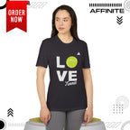 T-Shirt Love Tennis Unisex Sport T-shirt, Athletic Tee, Gift for Tennis Lovers, Tennis Apparel, Sportswear, Fitness Clothing by Adidas